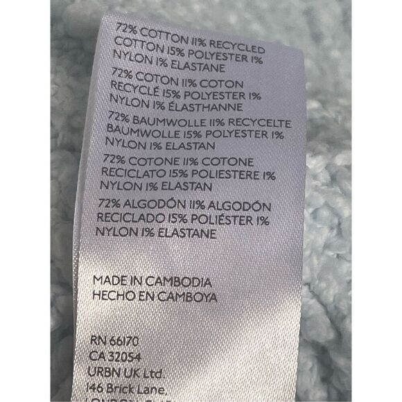 Anthropologie The Need It Oversize Mock Neck Pullover Sweater Light Blue XS - Picture 11 of 14